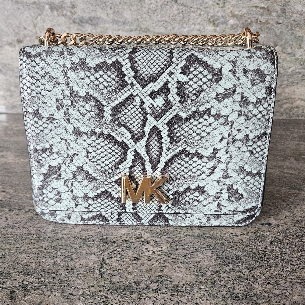 Michael Kors Snake Print Cross Body Purse